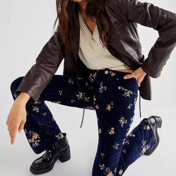 Driftwood Wyatt velvet embroidered pant, 27 - Picture 2 of 9